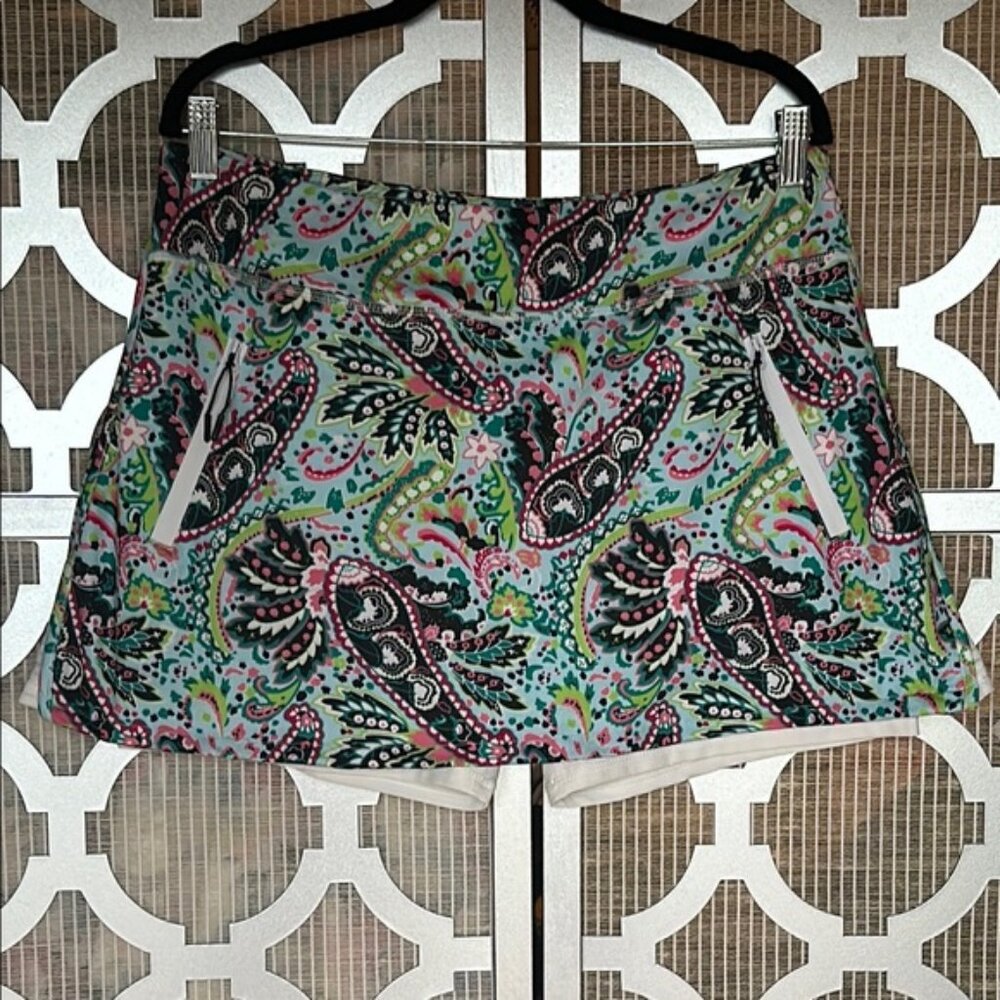 Jack Smith 2X Paisley Print Women's Skort